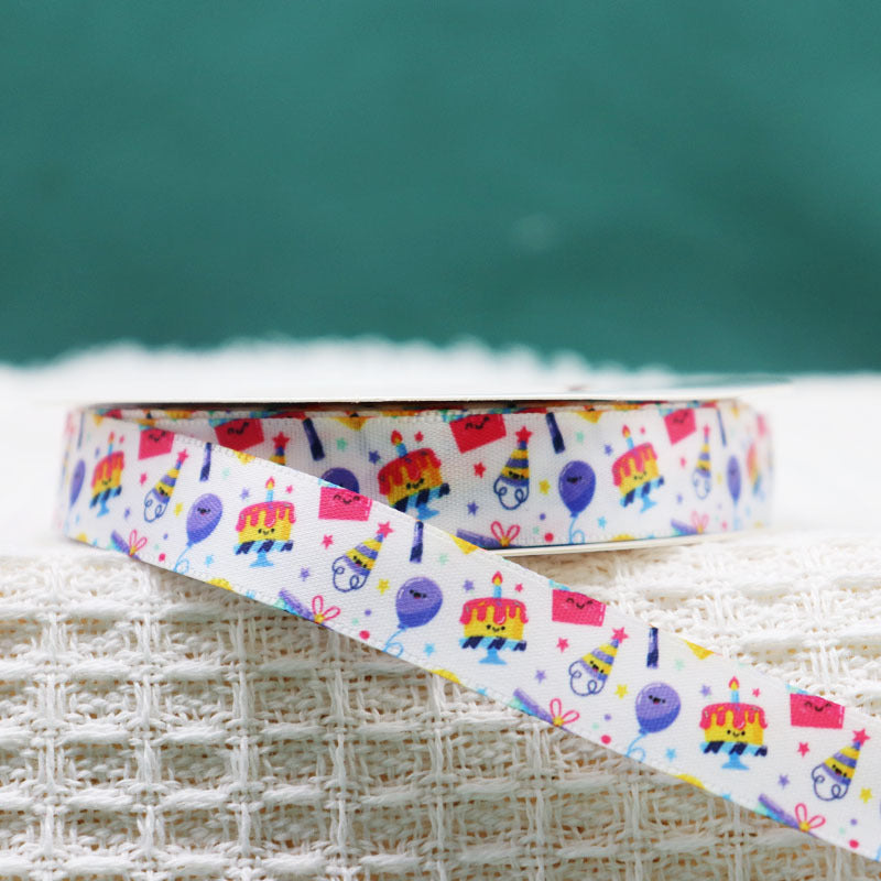 Packing Ribbon Polyester Printing Webbing Bouquet Bandage