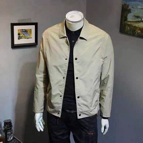 New All-match Trendy Slim Fit Handsome Jacket Top