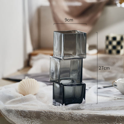 Handmade Dislocation Irregular Glass Vase