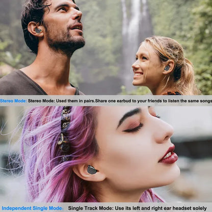 TWS Wireless 5.0 Earbuds IPX4 Touch In-Ear Stereo Earphone Noise Canceling Earpieces 32.8 Ft Transmission Range