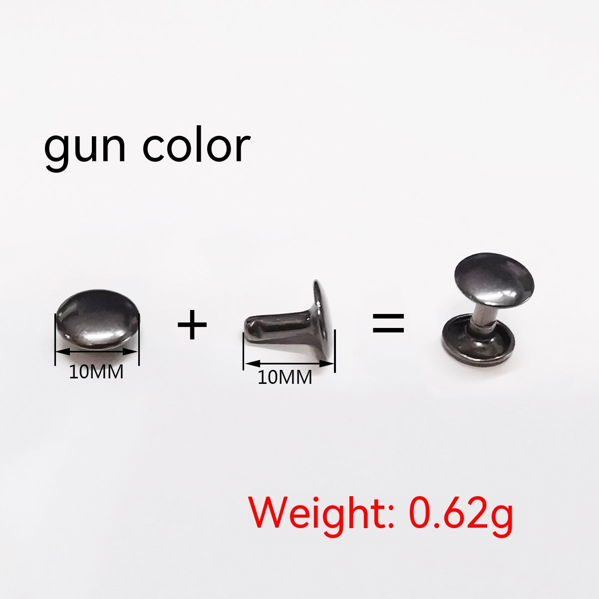 Belt DIY Mounted Rivet Double-sided Rivet Small Flat Nail