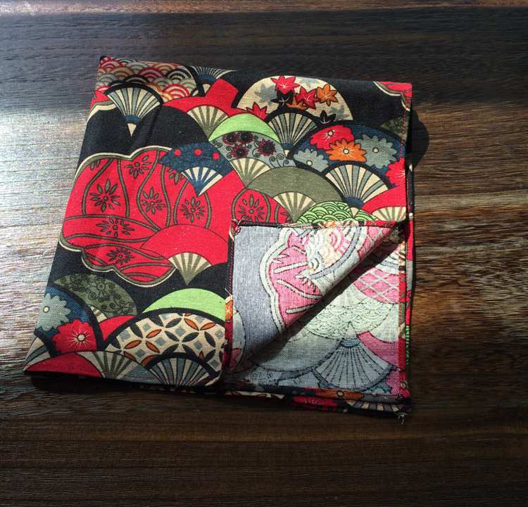 Japanese style suede wrapped lunch cloth