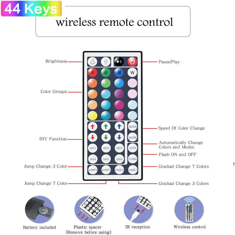 شريط إضاءة LED 5050 RGB شريط مرن ثنائي الصمام 5 متر وحدة تحكم ديكور غرفة التلفزيون الكمبيوتر إضاءة خلفية ديكور عيد الميلاد