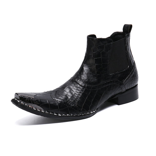 Men's British-style High-top Shoes Summer Breathable Chelsea Boots