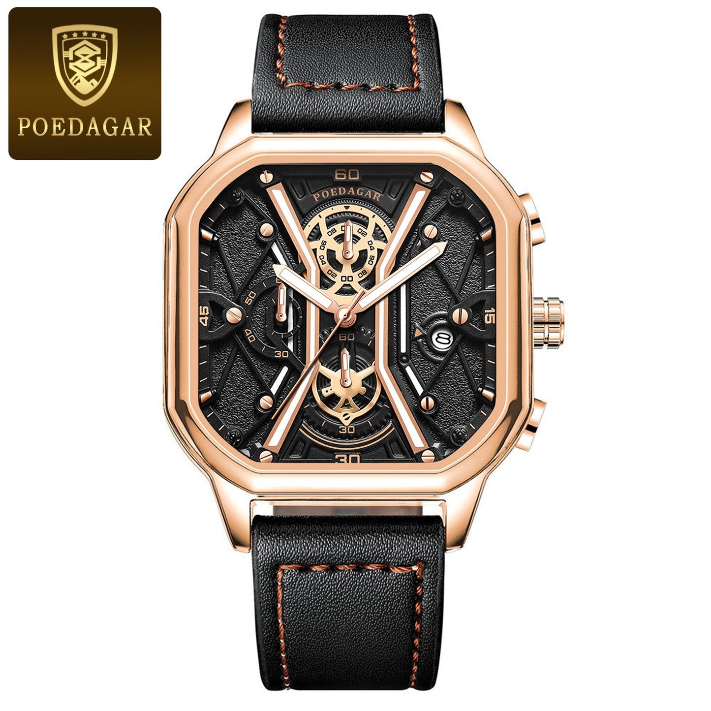 Quartz Men's Watches Luxury Fashion Wristwatches Chronograph Luminous