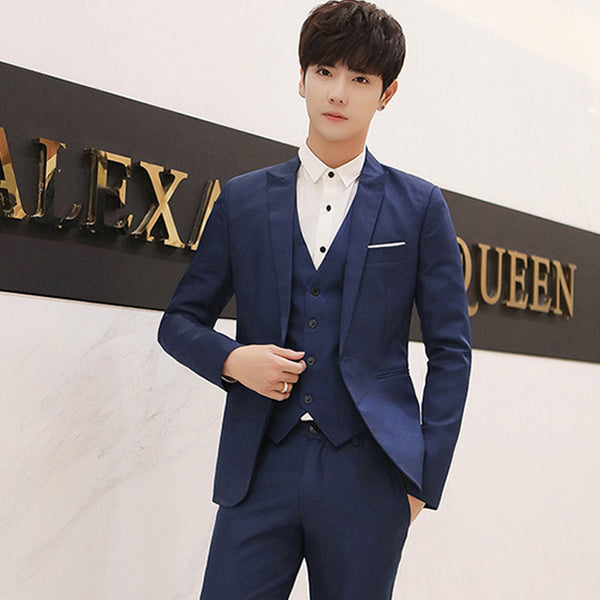 Casual Small Suit Men's Jacket Korean Style Self-Cultivation Trend