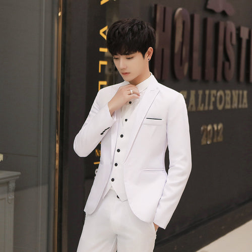 Casual Small Suit Men's Jacket Korean Style Self-Cultivation Trend