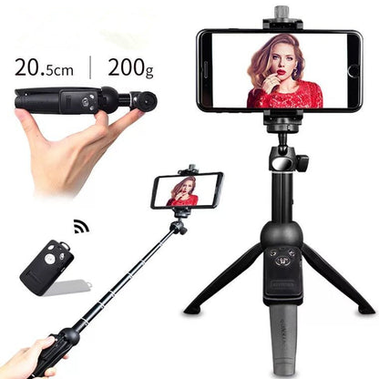 Compatible with Apple, Selfie Stick Mobile Phone Bluetooth Remote Control Selfie Tripod Telescopic Pole