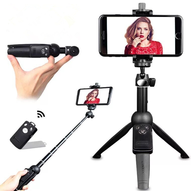 Compatible with Apple, Selfie Stick Mobile Phone Bluetooth Remote Control Selfie Tripod Telescopic Pole