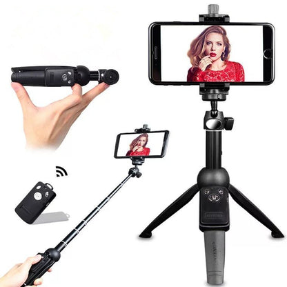 Compatible with Apple, Selfie Stick Mobile Phone Bluetooth Remote Control Selfie Tripod Telescopic Pole