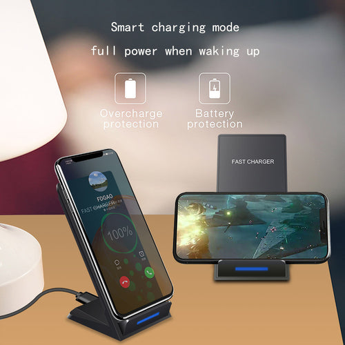 Vertical Wireless Charger Supports QI Charging, Suitable For   Mobile Phones