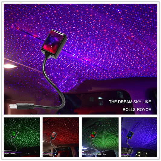 جهاز عرض ضوء النجوم، أضواء حفلات، إضاءة LED بمنفذ USB، إضاءة داخلية، أضواء LED داخلية للسيارات، أضواء ليلية لسماء مرصعة بالنجوم ومجرة