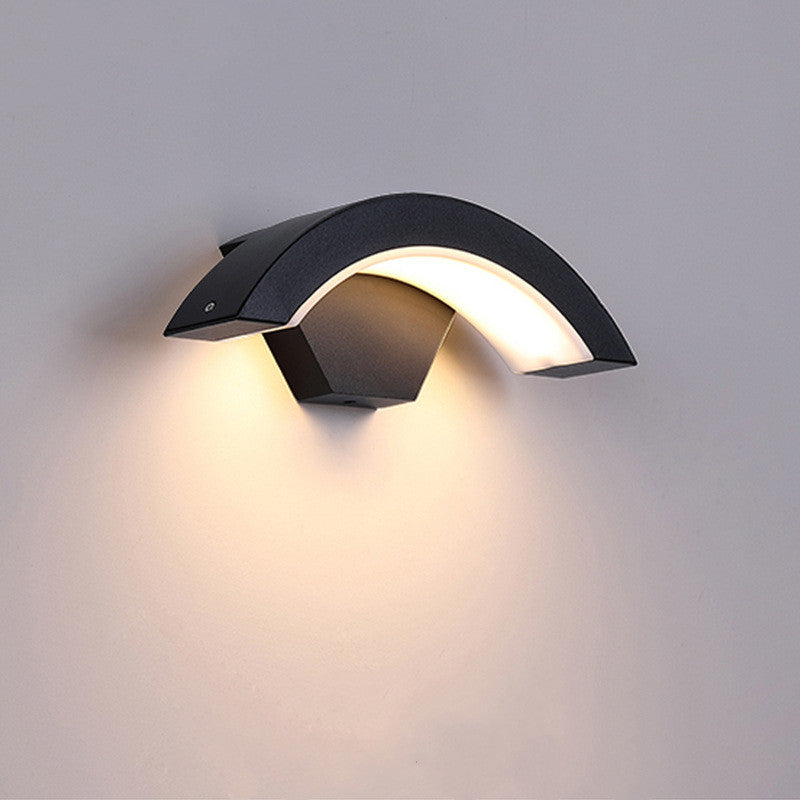 مصباح حائط LED منحني على شكل قمر