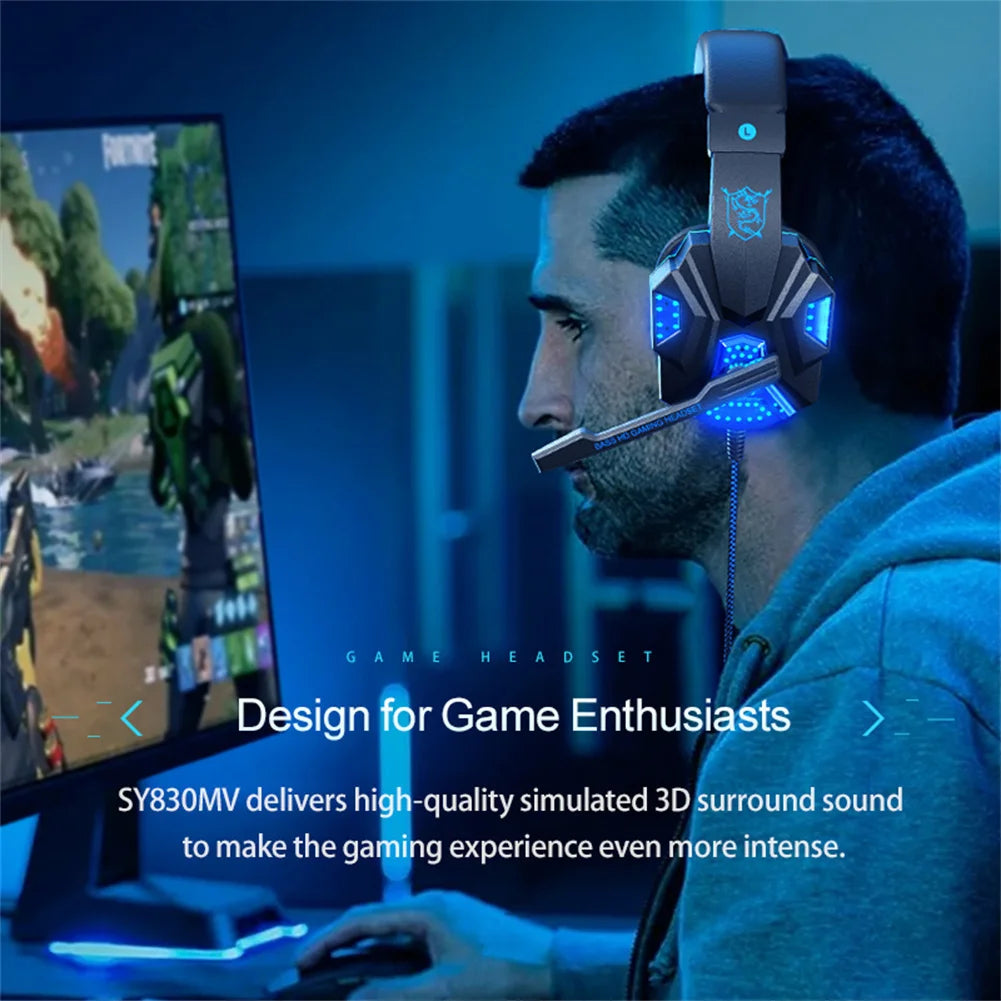 Earphones for wired laptops, dedicated earphones for gaming and esports, comfortable to wear, and head mounted gaming