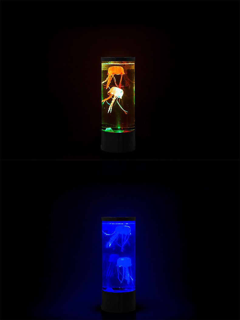 مصباح ليلي LED لحوض قنديل البحر يعمل بمنفذ USB