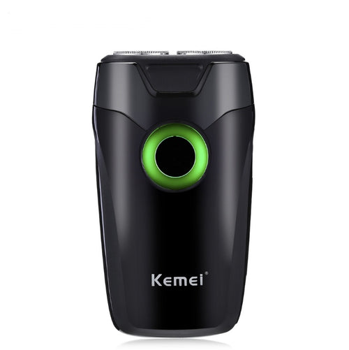 Kemei 202A Double Rotary Cutter Head Rechargeable Electric Shaver Automatic Grinding Shaver Razor Men's Face Care