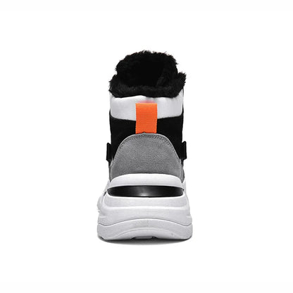 Brand Winter Boots Men Warm Trend Casual Men High Top Shoes Comfortable Sneakers Warm Fur Snow Outdoor Boots Ankle Boots