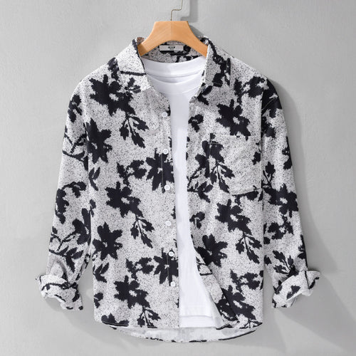 Printed Minimalist Long Sleeve Shirt Trendy Casual