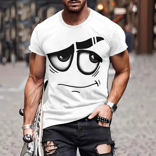 Casual Loose Anime Digital Printing Short Sleeve