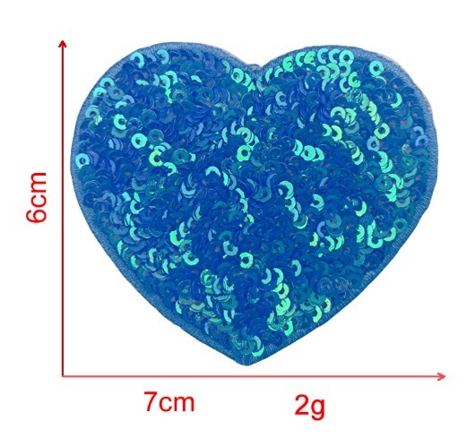 Sequin Love Embroidery Cloth Sticker Adhesive Accessories Decorations
