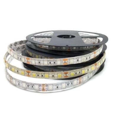 شرائط إضاءة LED، 60 حبة إضاءة، شرائط إيبوكسي ناعمة مقاومة للماء