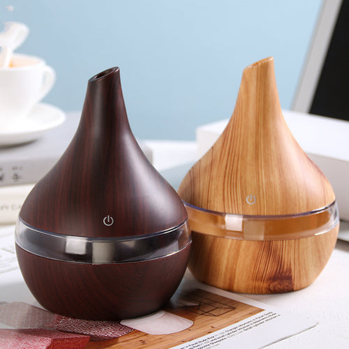 Wood grain tip humidifier air purifier