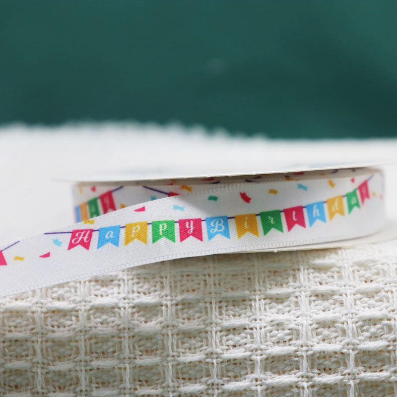 Packing Ribbon Polyester Printing Webbing Bouquet Bandage