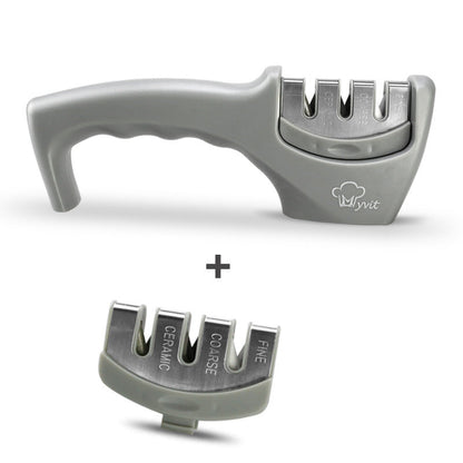 Professional Kitchen Knife Sharpener - Diamond & Tungsten Steel Sharpening Stone