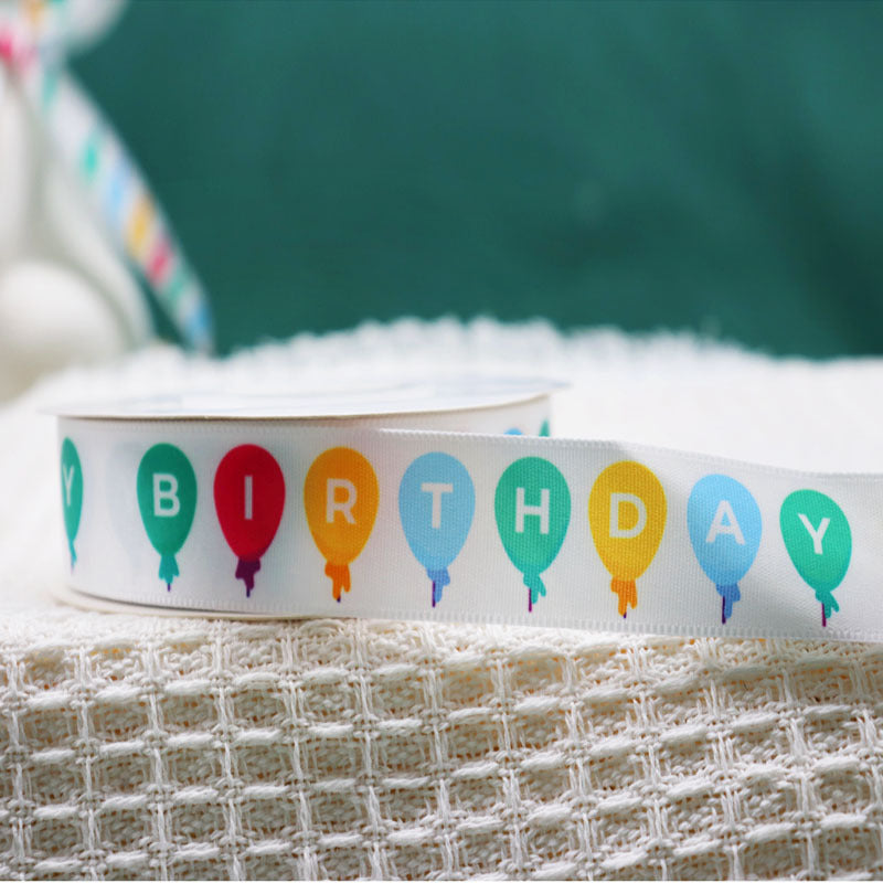 Packing Ribbon Polyester Printing Webbing Bouquet Bandage