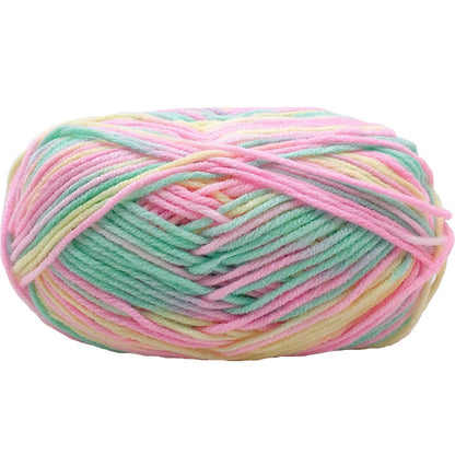 Gradient Color Segment Dyed Milk Cotton Pineapple Bag Knitting Ball Of Yarn
