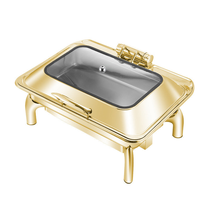 Hotel Restaurant Bufei Golden Stainless Steel Buffet Stove