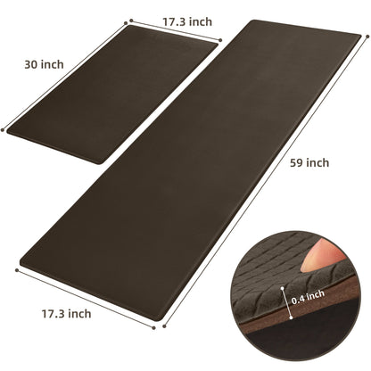 Kitchen Floor Mat Two-piece Set Of Non-slip, Waterproof And Easy to Scrub For Home, Kitchen