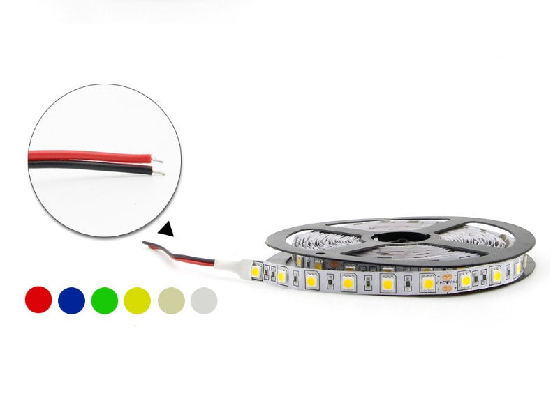 شرائط إضاءة LED، 60 حبة إضاءة، شرائط إيبوكسي ناعمة مقاومة للماء