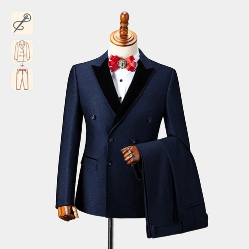 Men's Suit Set Fashionable Casual Suit Wedding Dress Two-piece Set