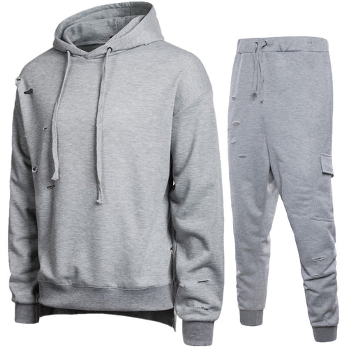 Sweater Suit Sports And Leisure Men's Ripped Suit