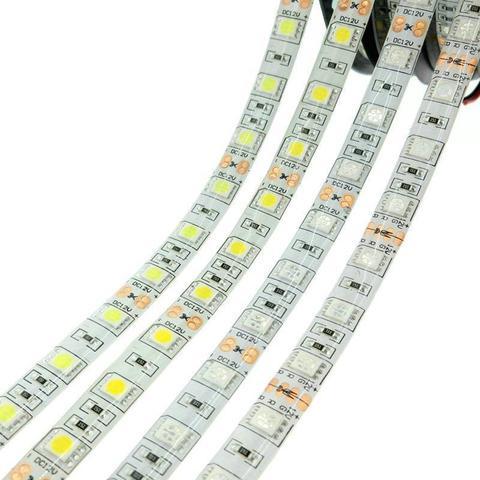 شرائط إضاءة LED، 60 حبة إضاءة، شرائط إيبوكسي ناعمة مقاومة للماء
