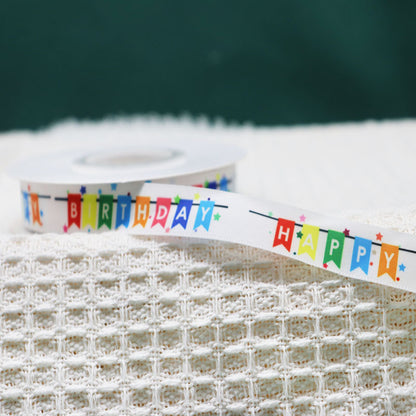 Packing Ribbon Polyester Printing Webbing Bouquet Bandage