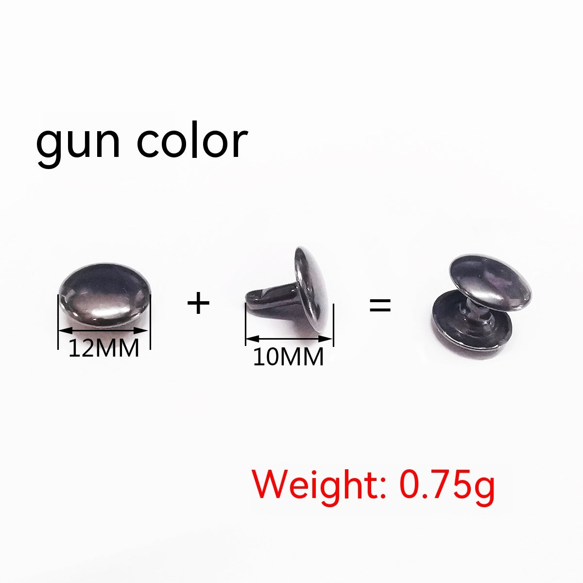 Belt DIY Mounted Rivet Double-sided Rivet Small Flat Nail