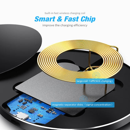 Qi Wireless Charger For iPhone 8 X XR XS Max QC3.0 10W Fast Wireless Charging