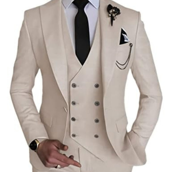 Business Casual Men's Three-piece Suit