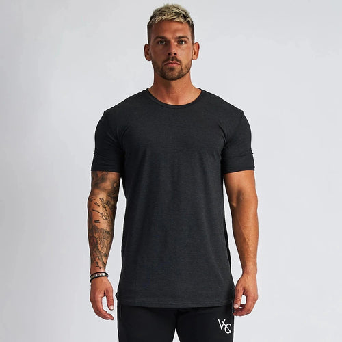 Men's Sports And Leisure Solid Color Light Board Short Sleeved