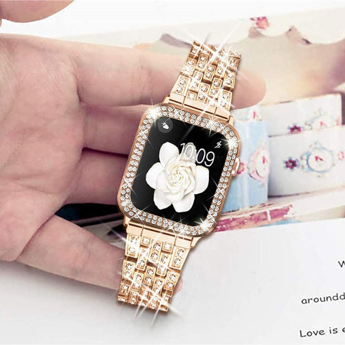 Girl's Diamond Metal Strap Protective Cover