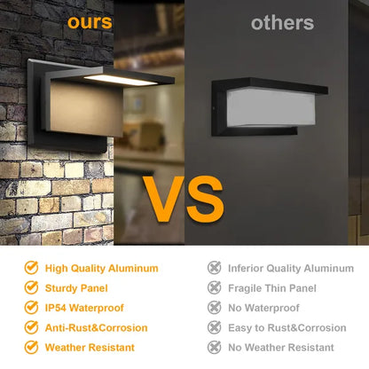 Inowel Wall Light Outdoor LED Wall Mount Lamp Modern Wall Mount Sconce Lantern Fixture For Porch Front Door 17309