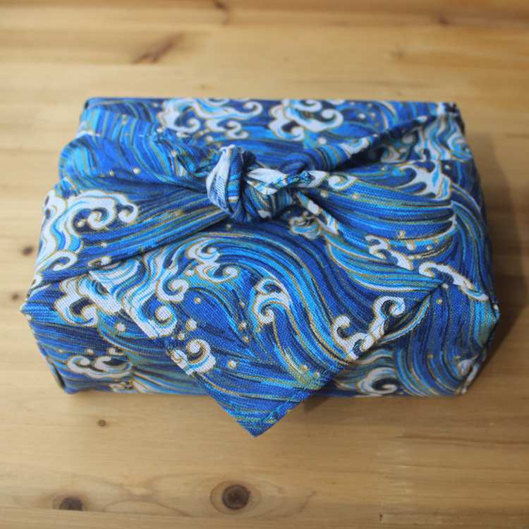 Japanese style suede wrapped lunch cloth