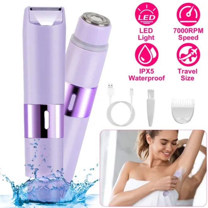 2-in-1  Bikini Double Headed Cordless Body Shaver