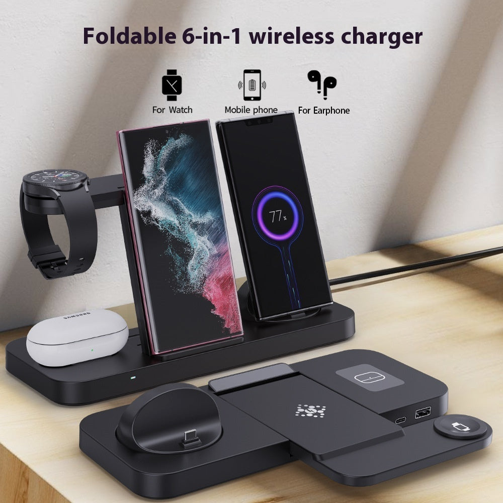 Folding Six-in-one Wireless Charging Stand