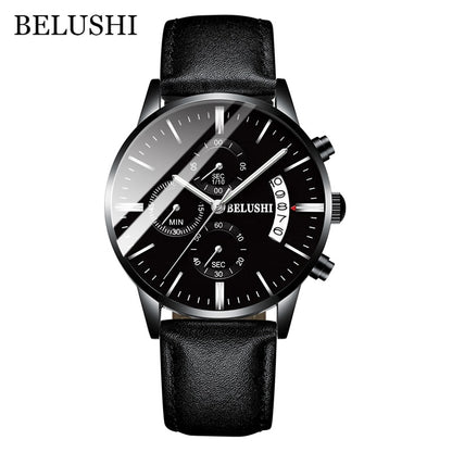 Men's Watch Luxury Brand BELUSHI High-end Man Business Casual Watches Mens Waterproof Sports Quartz Wristwatch relogio masculino