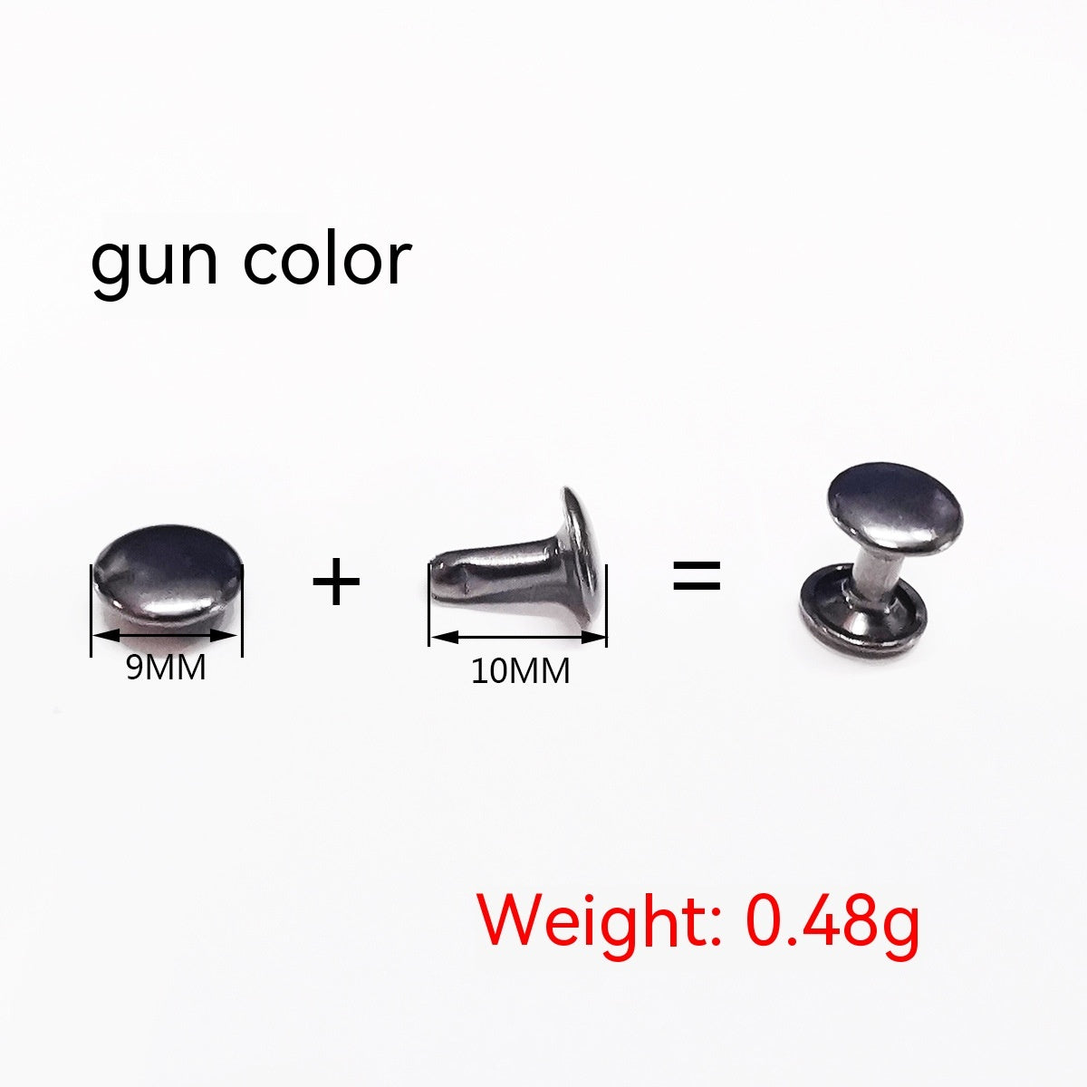 Belt DIY Mounted Rivet Double-sided Rivet Small Flat Nail