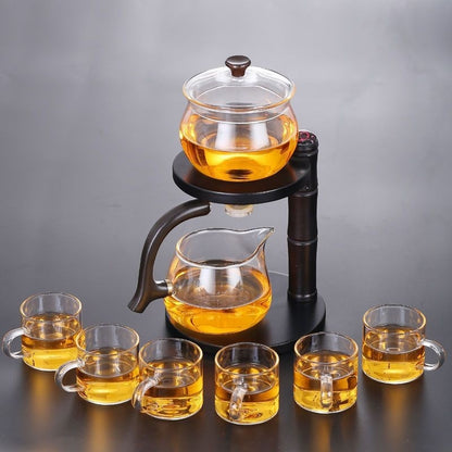 Glass Semi-automatic Fully Automatic Tea Set Suit Lazy Household