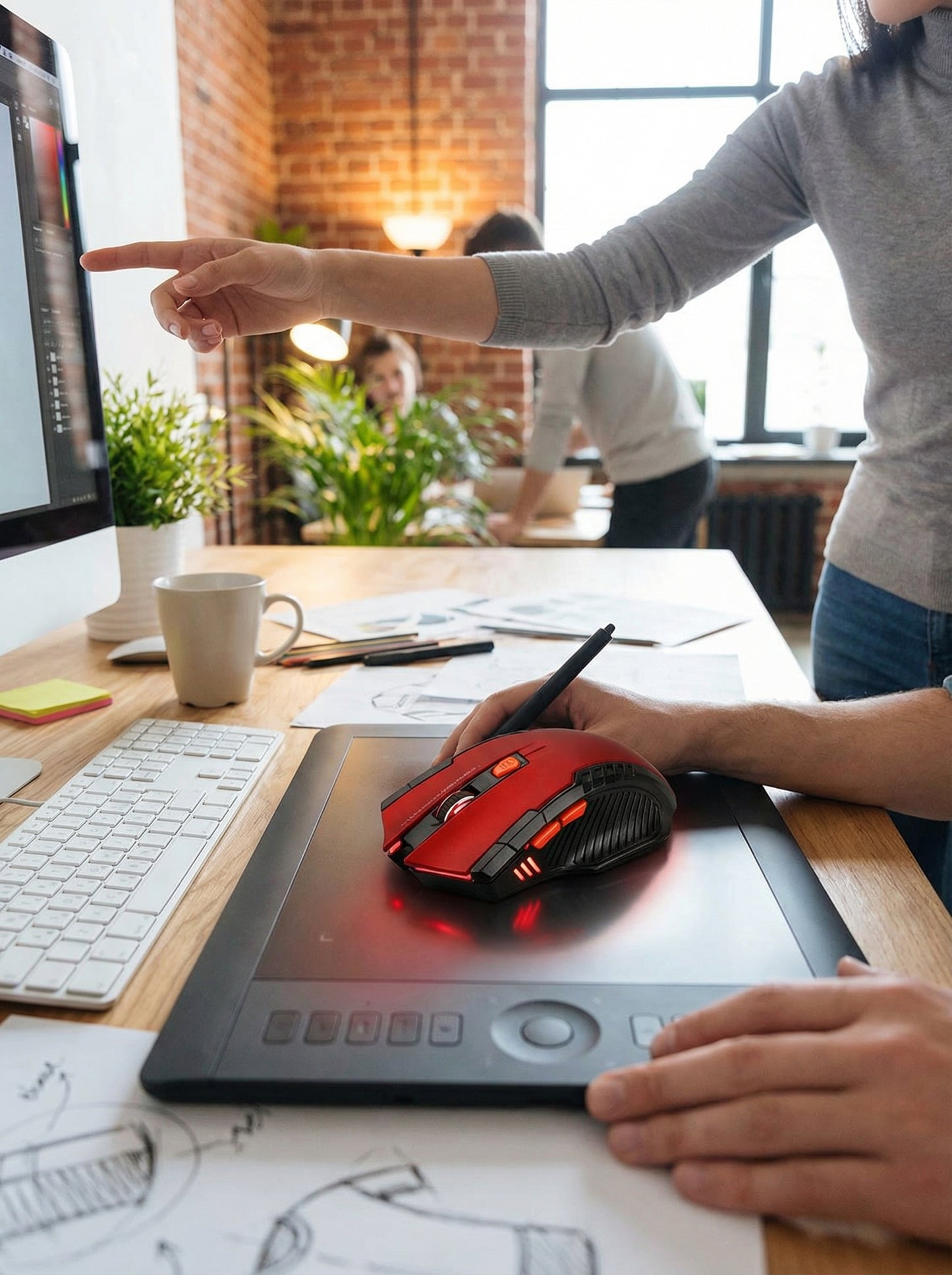 Macro Luminous Electric Home Cool color-Changing Wired Mouse